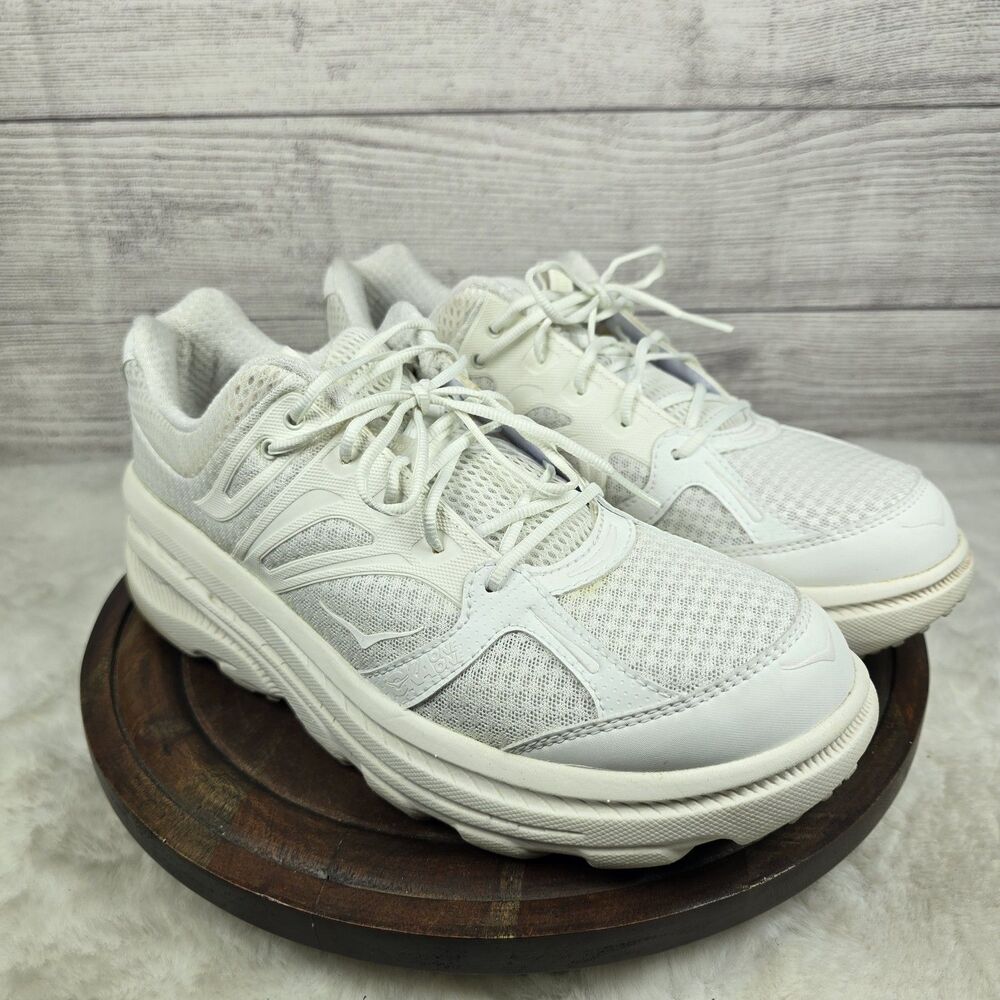 Hoka One One x EG Bondi B Engineered Garments Performance Shoes Sz 9.5 White